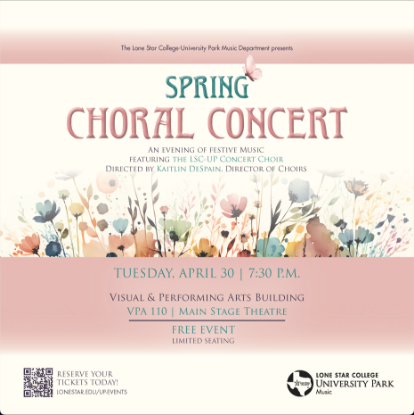 Picture of Spring Choral Concert Tuesday, April 30 7:30